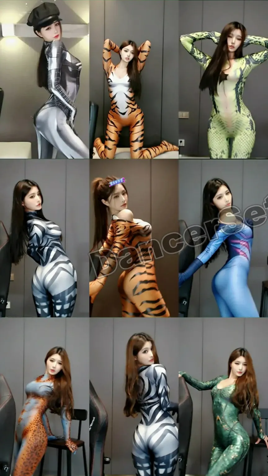 【虎牙主播】晴小兔丨环星晴子 蜘蛛服等紧身衣合集 [78V/10G]