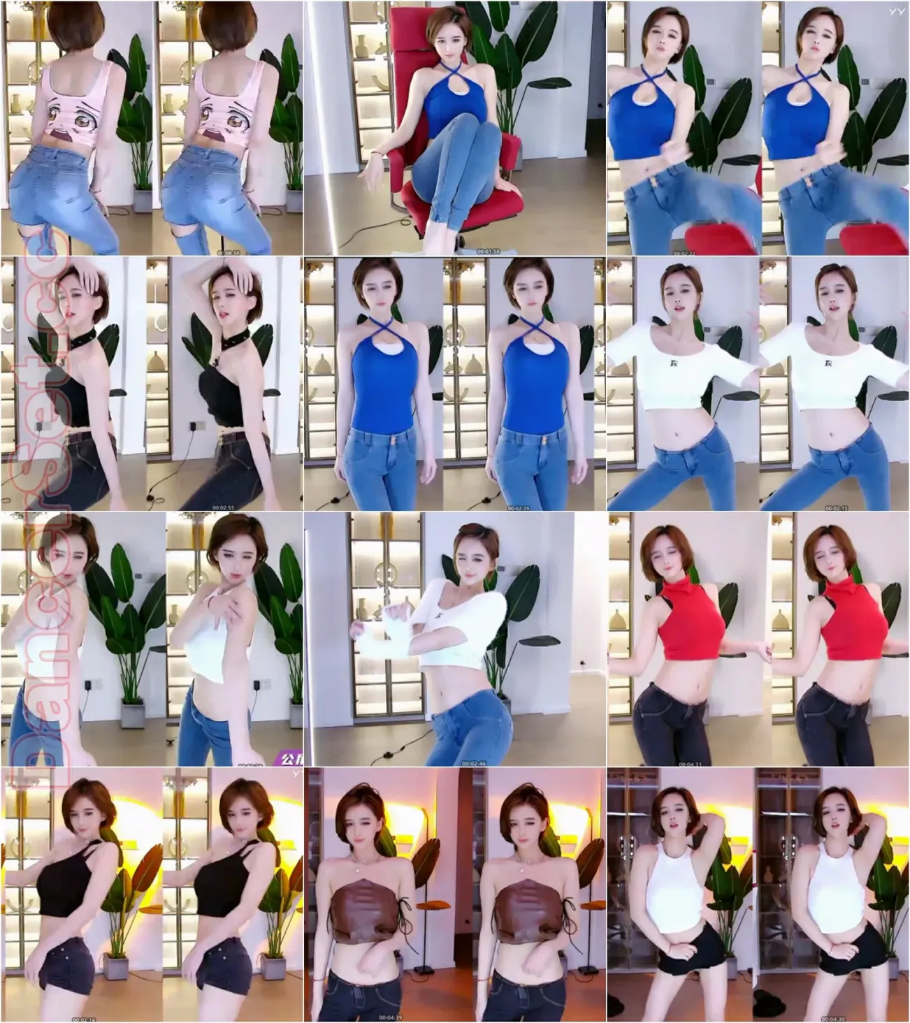 【YY主播】中国蓝丶月月王 21年3-4月合集 [38V/2.35G]